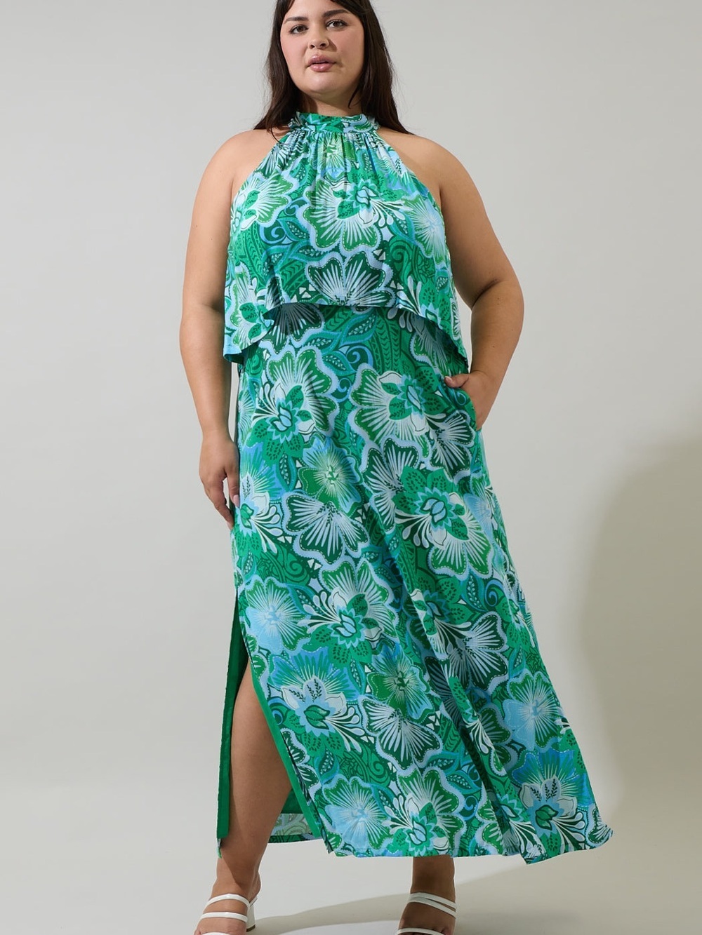 SUGAR LIPS / Tanti Floral Moya Sleeveless Maxi Dress Curve/NWOT / 2x $99